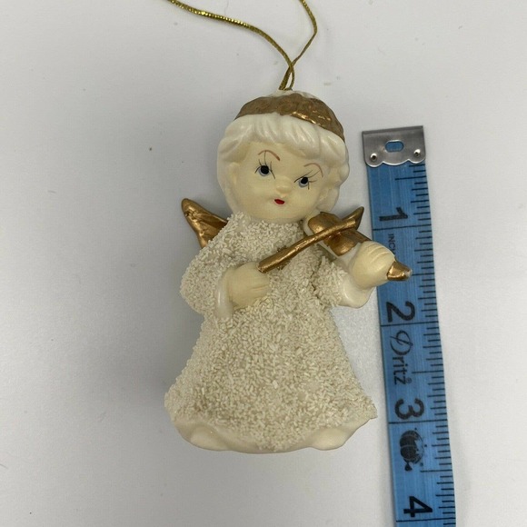 Vtg Lincolnshire Collection Jade Porcelain Christmas Angel Ornament - Picture 6 of 8
